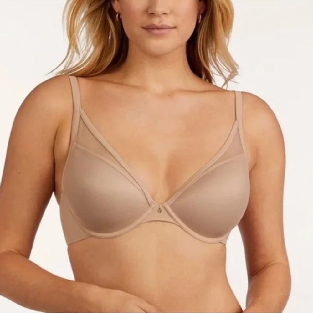 Third Love 24/7 Classic Uplift Plunge Bra Nude 34AA